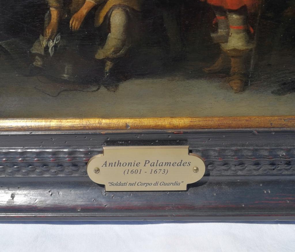 17th century Dutch figurative painting, Interior oil on panel Palamedes workshop - Old Masters Painting by Anthoine Palamedes