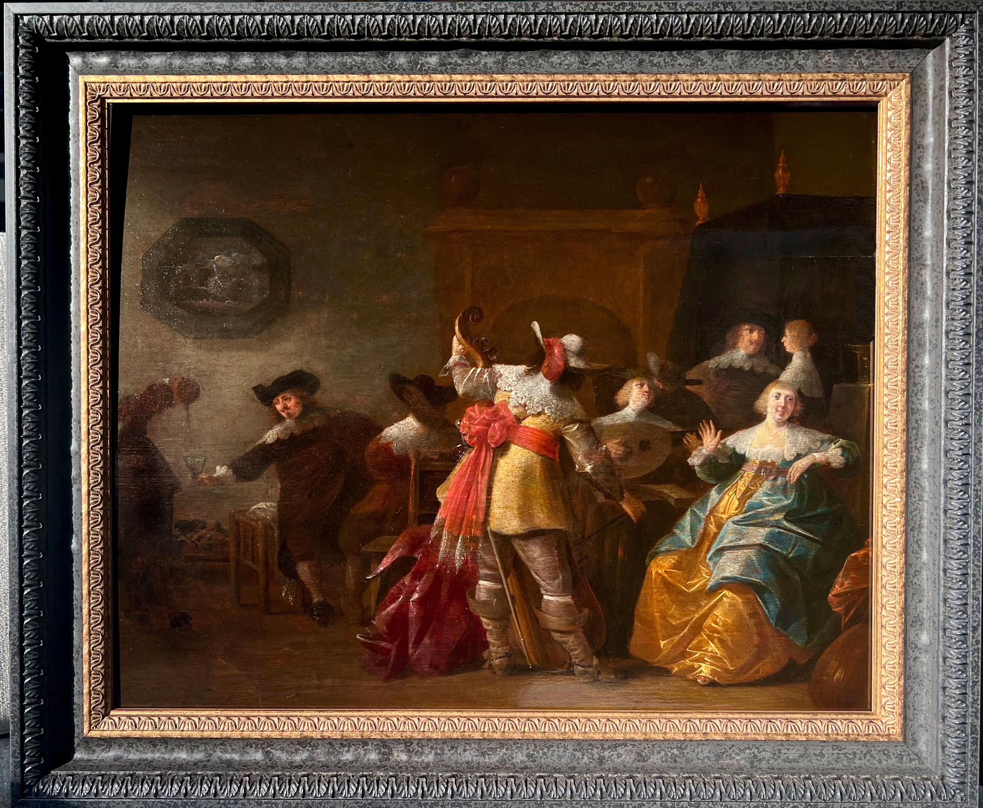 17th century Dutch Old Master painting - The indoor concert - Concert ...