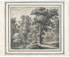 Un Paisaje Fluvial Arbolado; Entrada en el Bosque