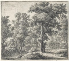 Un Paisaje Fluvial Arbolado; Entrada en el Bosque