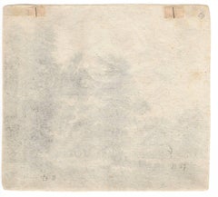 Untitled - Landscape with a road between trees.