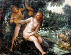 Adam et Ève dans le jardin d'Eden, 16e siècle