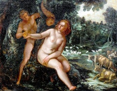 Adam & Eve In the Garden Of Eden, 16th Century