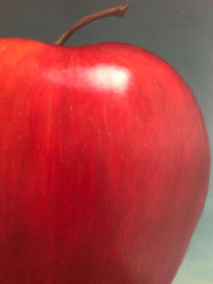 Anthony Ackrill – Enlightened Apple, surrealistisches Gemälde