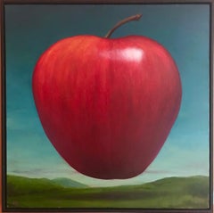 Anthony Ackrill - Enlightened Apple, Surrealist Painting