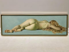 Blond auf Blau