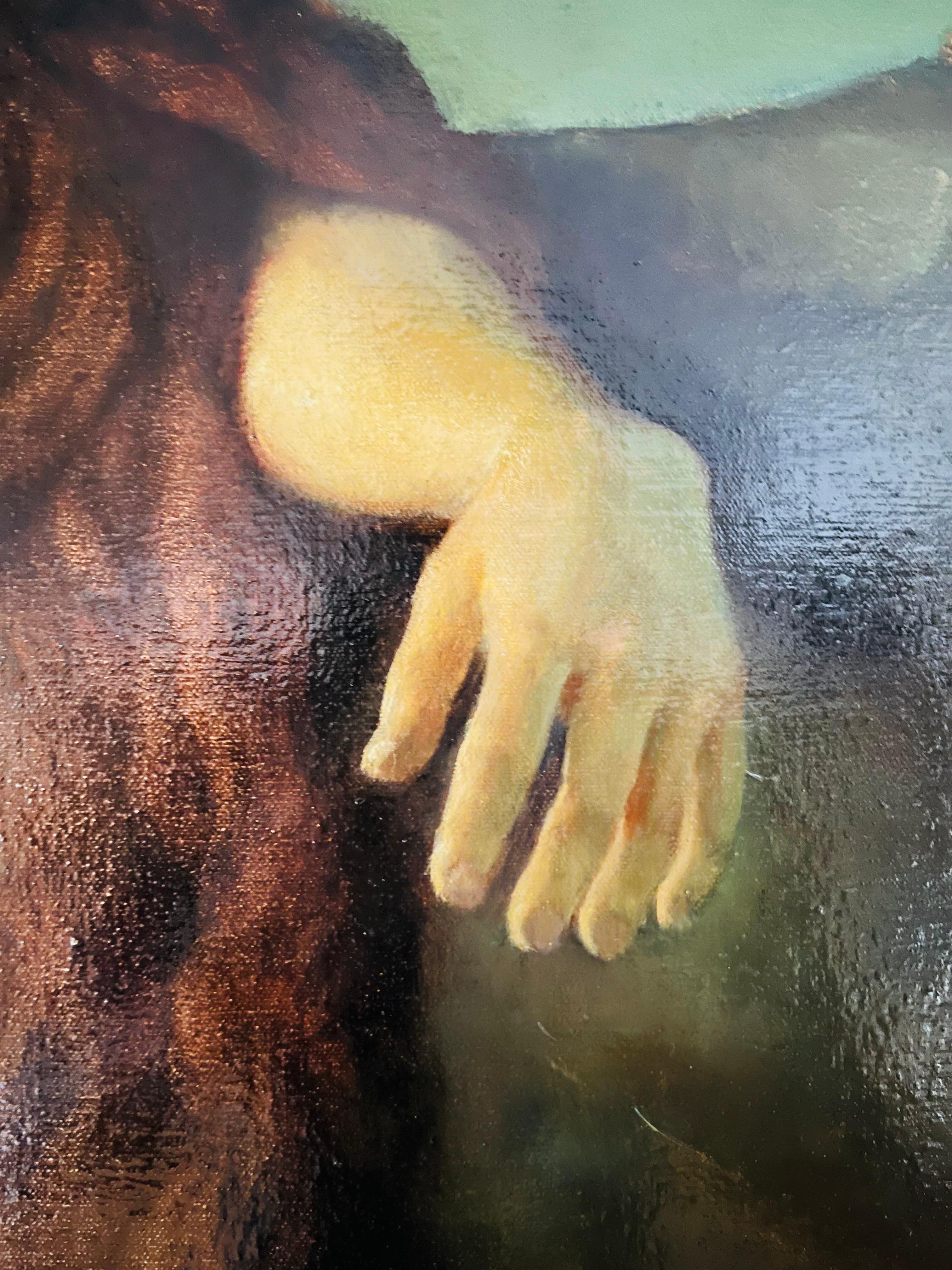 La formazione classica di Anthony Ackrill, che ha frequentato l'Accademia d'Arte di Firenze dove è stato professore di anatomia, è evidente in questa bellissima interpretazione della storia della creazione. Si potrebbe pensare che questo dipinto a