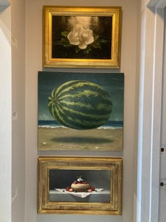 "Watermelon by the Sea" surrealistic still life on the beach, Florida