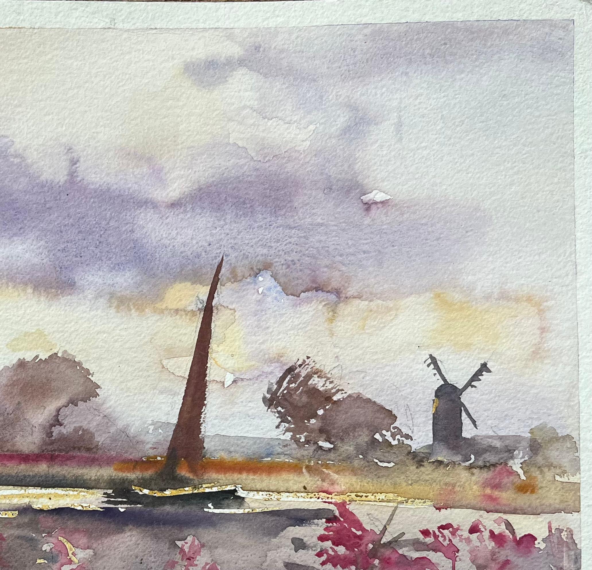 Titre : Aquarelle impressionniste britannique d'une scène de campagne avec moulin à vent
Par Anthony Avery (britannique 1946-2023)
Aquarelle originale sur papier d'artiste, non encadrée
Signé : Oui
Dimensions : 11 x 14,5 pouces (hauteur x