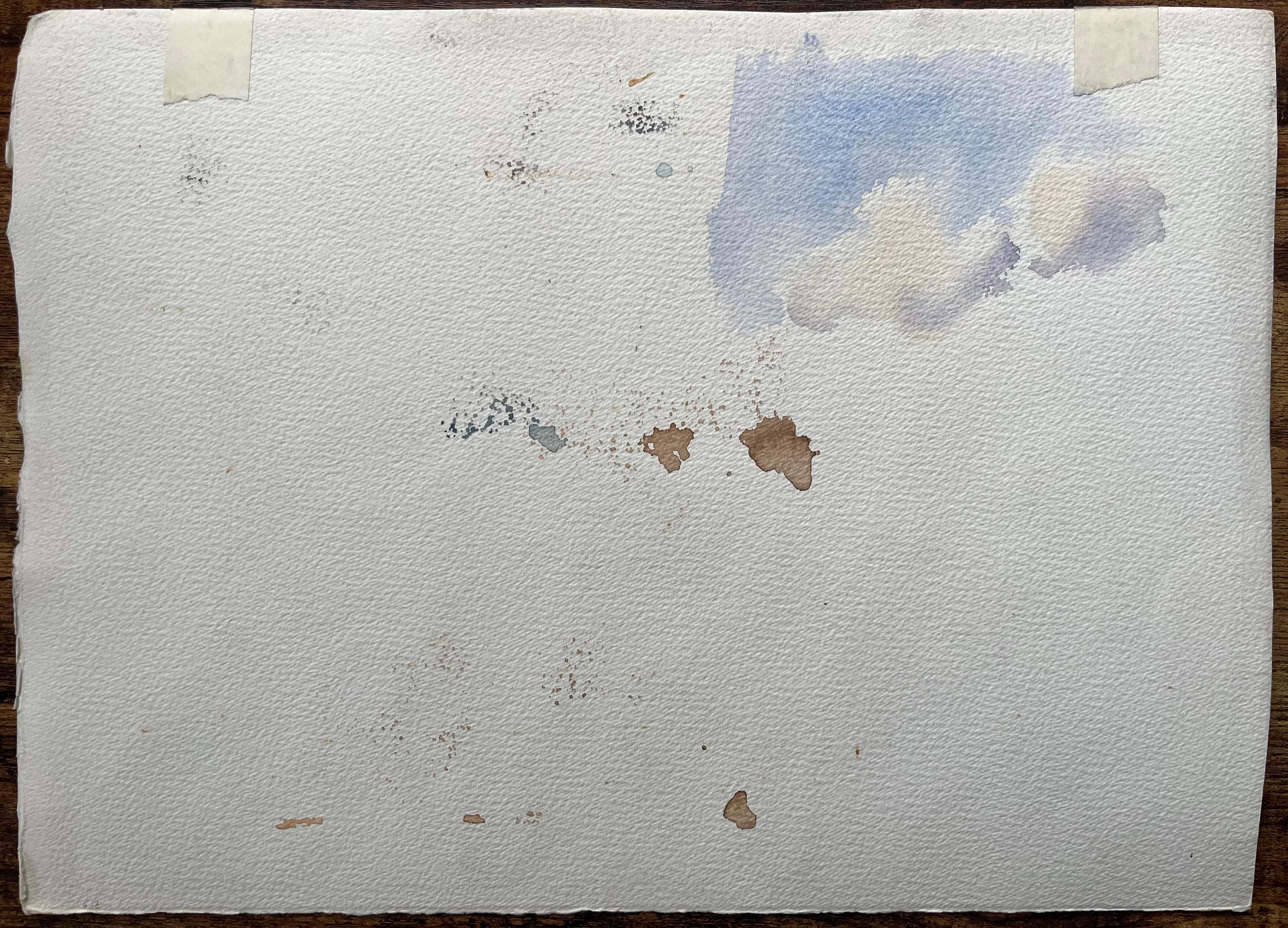 British Impressionist Watercolor of a Landscape Scene After the Storm For Sale 2