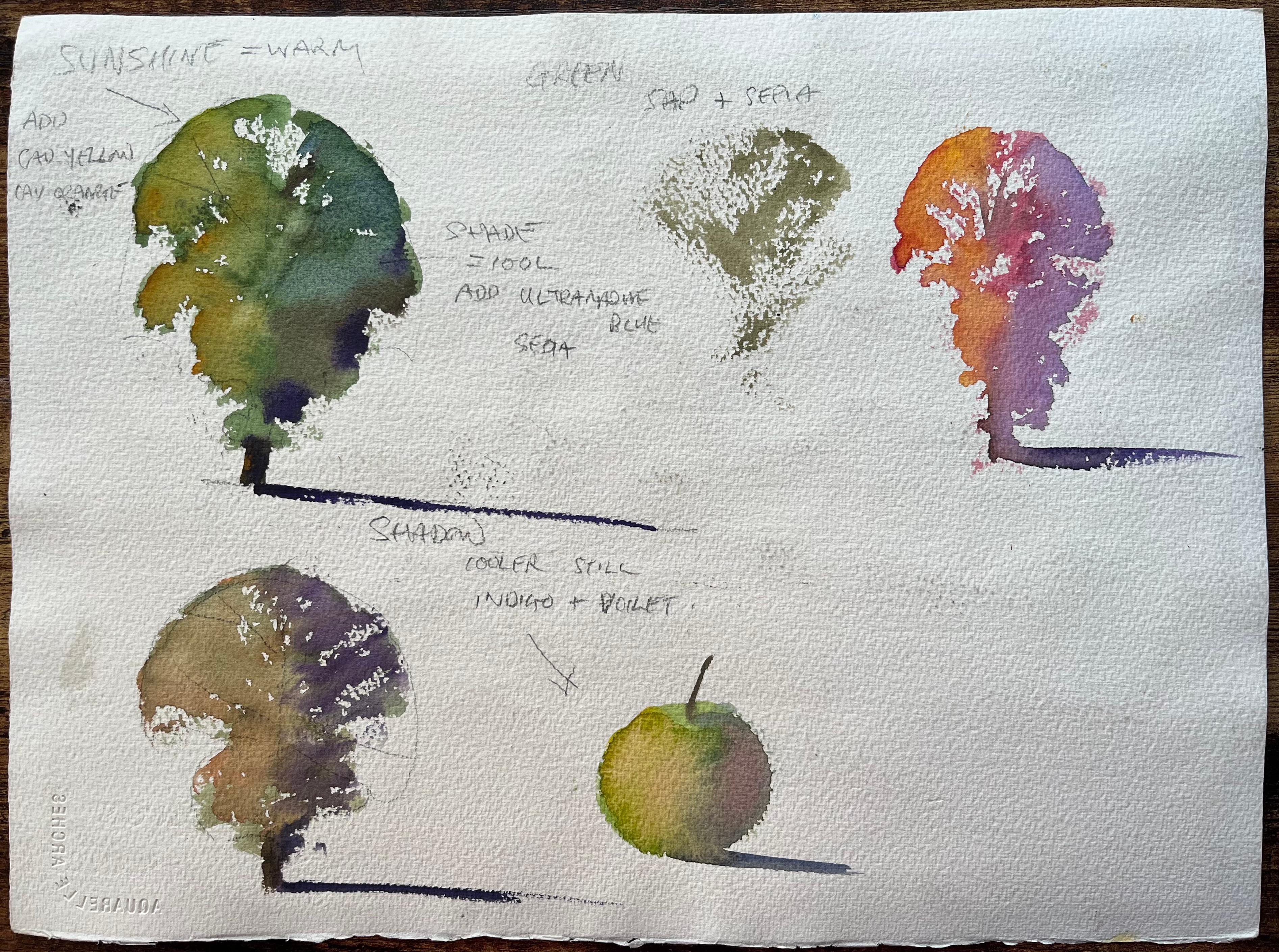 Britischer Impressionist Aquarell eines Porträts einer Frau in nachdenklicher Pose im Angebot 2