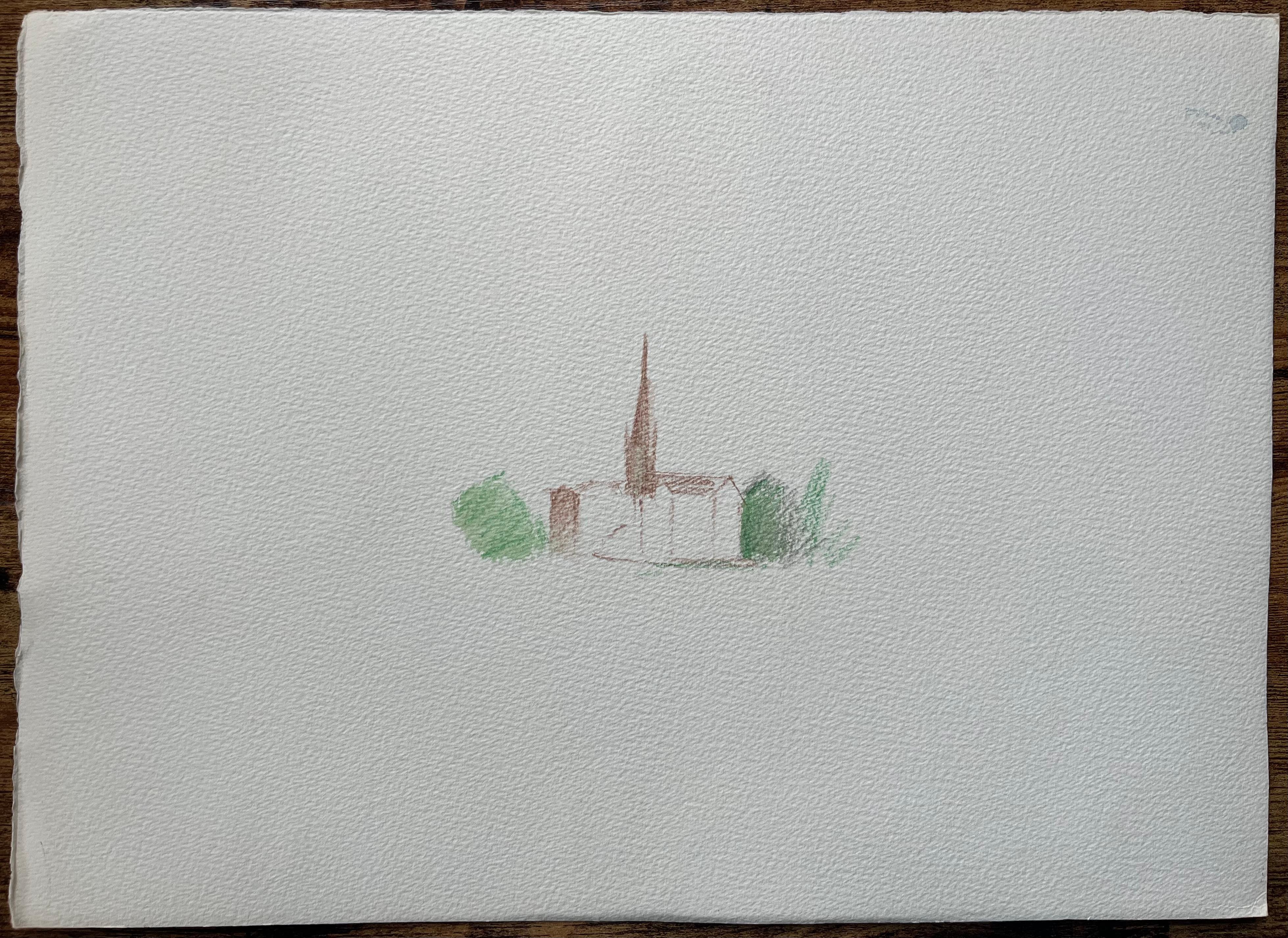 Britisches impressionistisches Aquarell einer Tranquil- Flussside-Szene mit Boot, British Impressionismus im Angebot 4