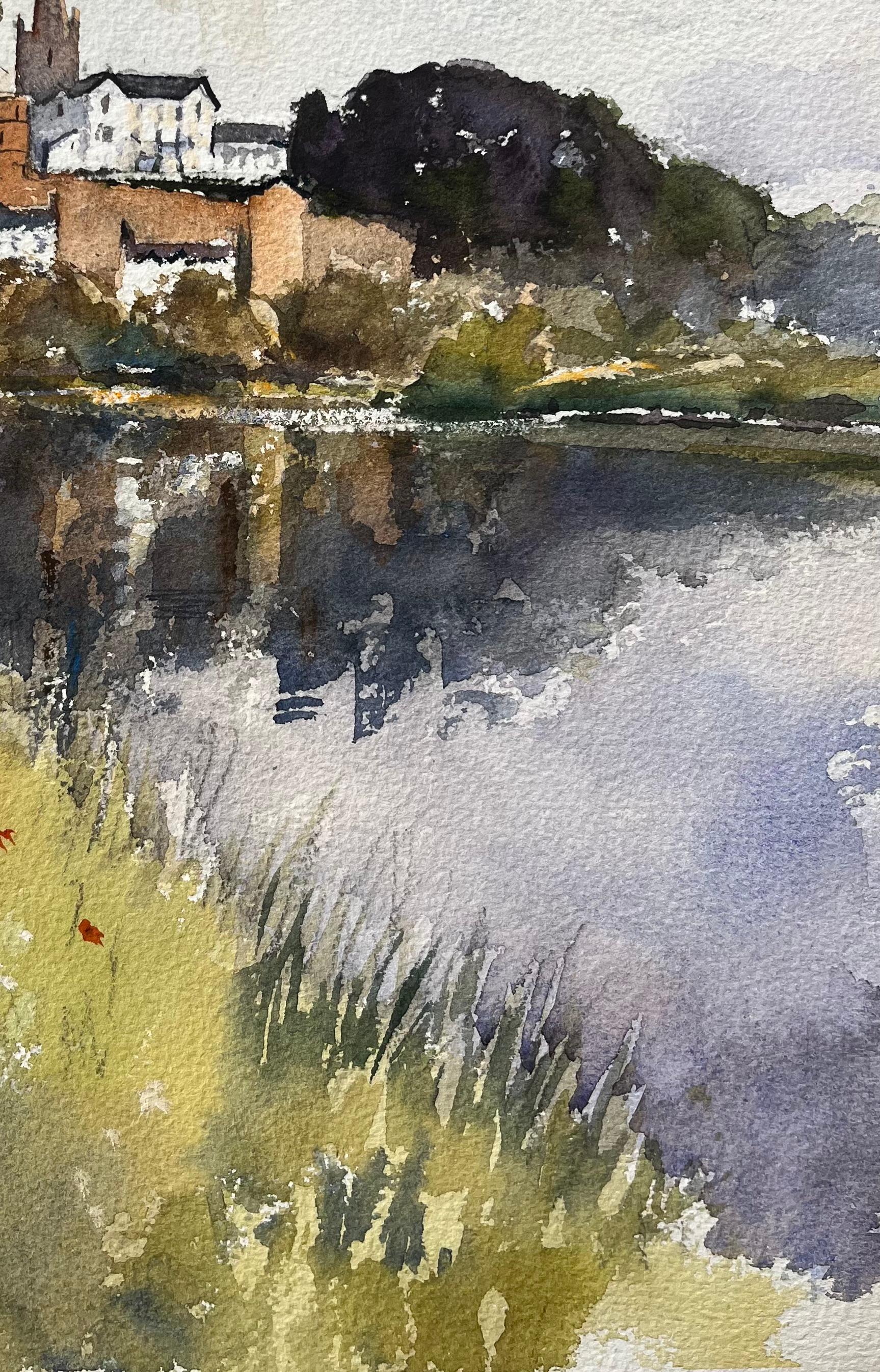 Titre : Aquarelle impressionniste britannique d'un reflet d'église au bord de la rivière
par Anthony Avery (britannique 1946-2023)
Aquarelle originale sur papier d'artiste, non encadrée
Dimensions : 15,5 x 11 pouces (hauteur x largeur)
Condit : Bon,