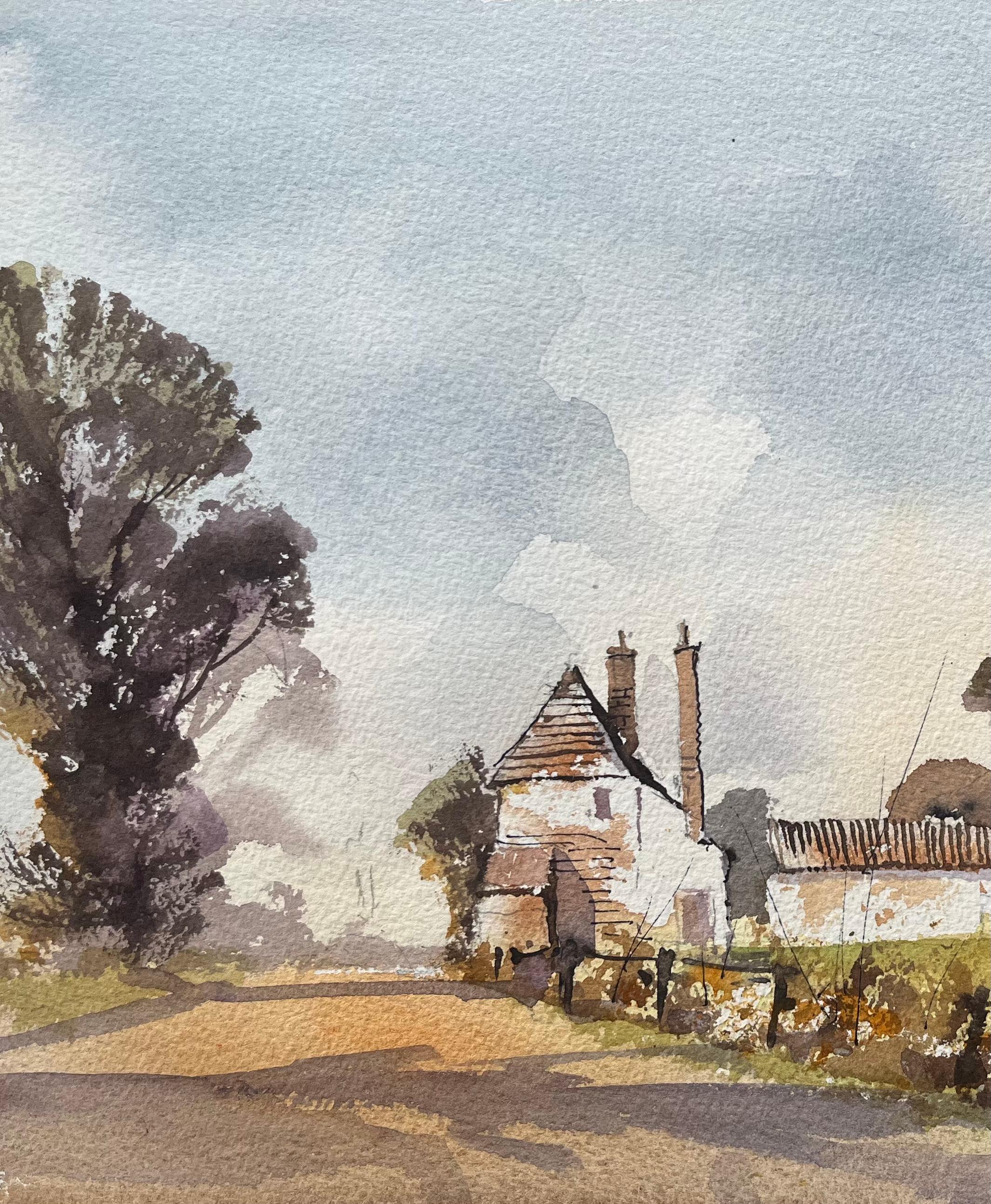 Titre : Aquarelle impressionniste britannique représentant des fermes dans un paysage pastoral
par Anthony Avery (britannique 1946-2023)
Aquarelle originale sur papier d'artiste, non encadrée
Dimensions : 11.25 x 15 pouces (hauteur x largeur)
Condit