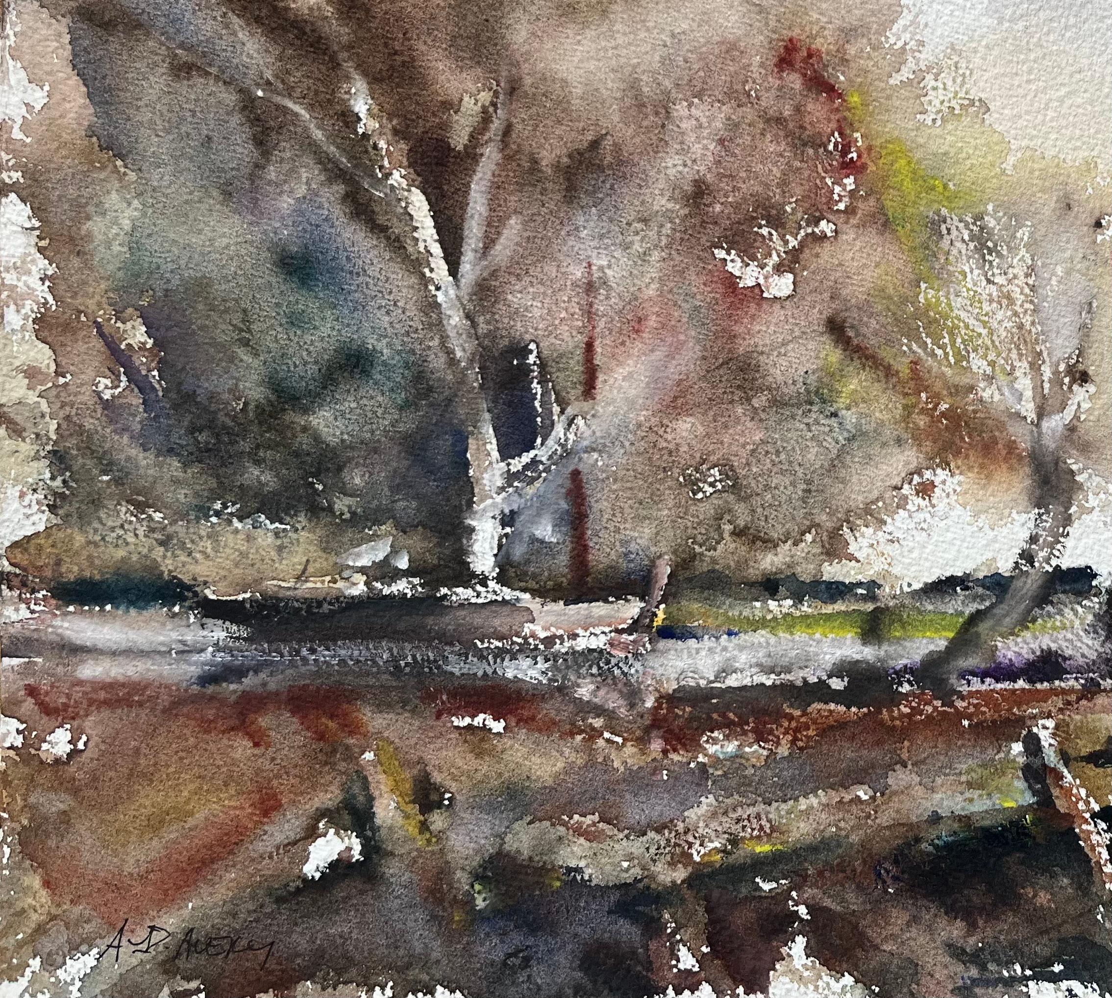 Titolo: Acquerello impressionista britannico di scena di campagna con cavallo e cavaliere
Di Anthony Avery (Regno Unito 1946-2023)
Acquerello originale su carta per artisti, senza cornice
Firmato: Yes One
Dimensioni: 11 x 15,25 pollici (altezza x
