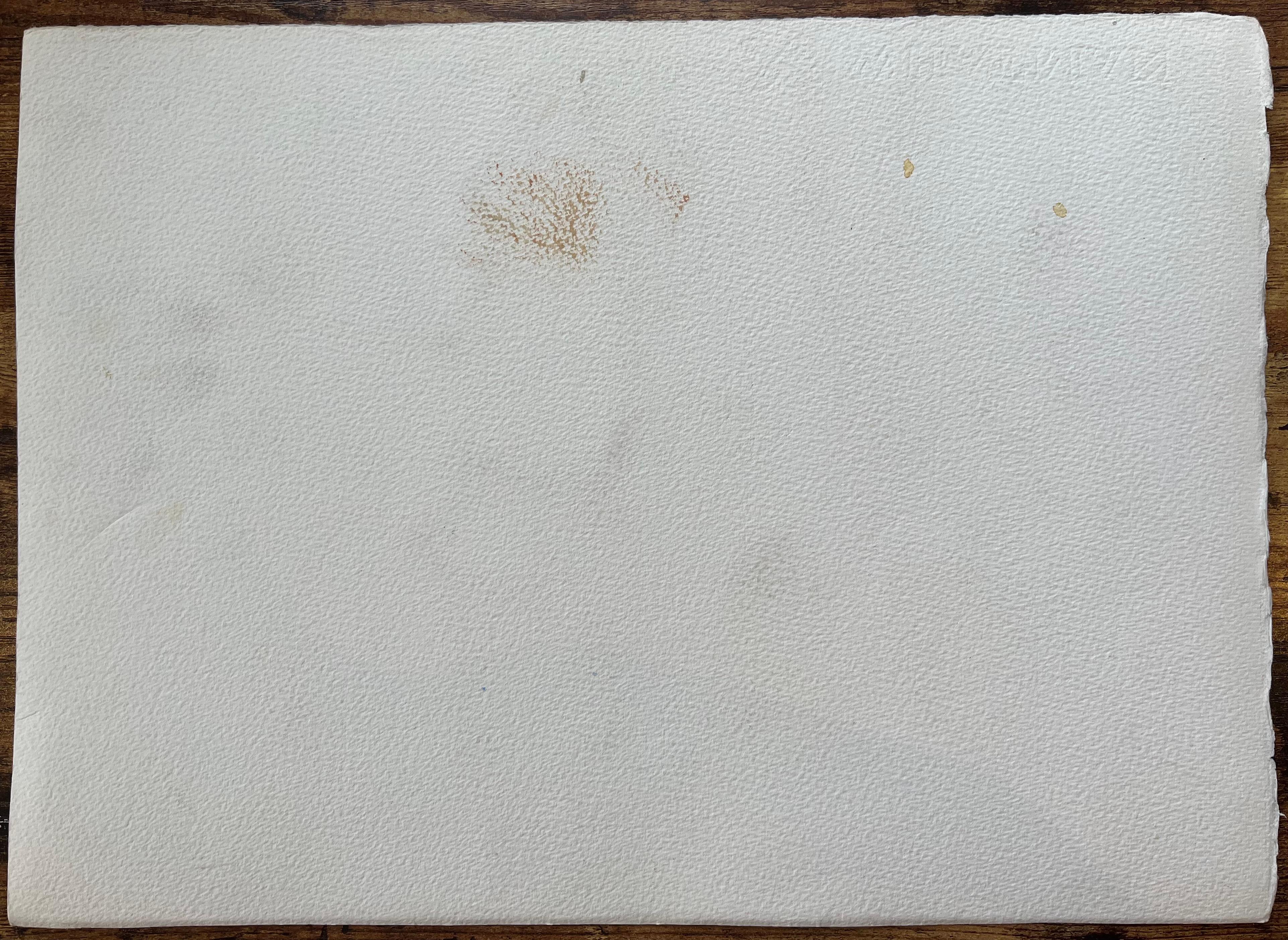 Aquarelle impressionniste britannique représentant une spirale d'une distance sous un ciel étendu en vente 1