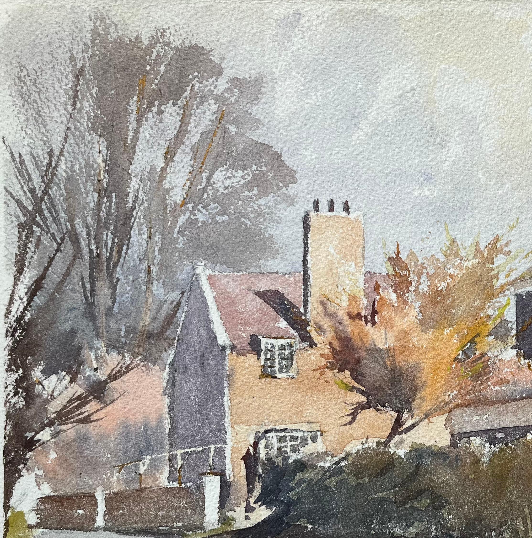 Acquerello impressionista britannico di 