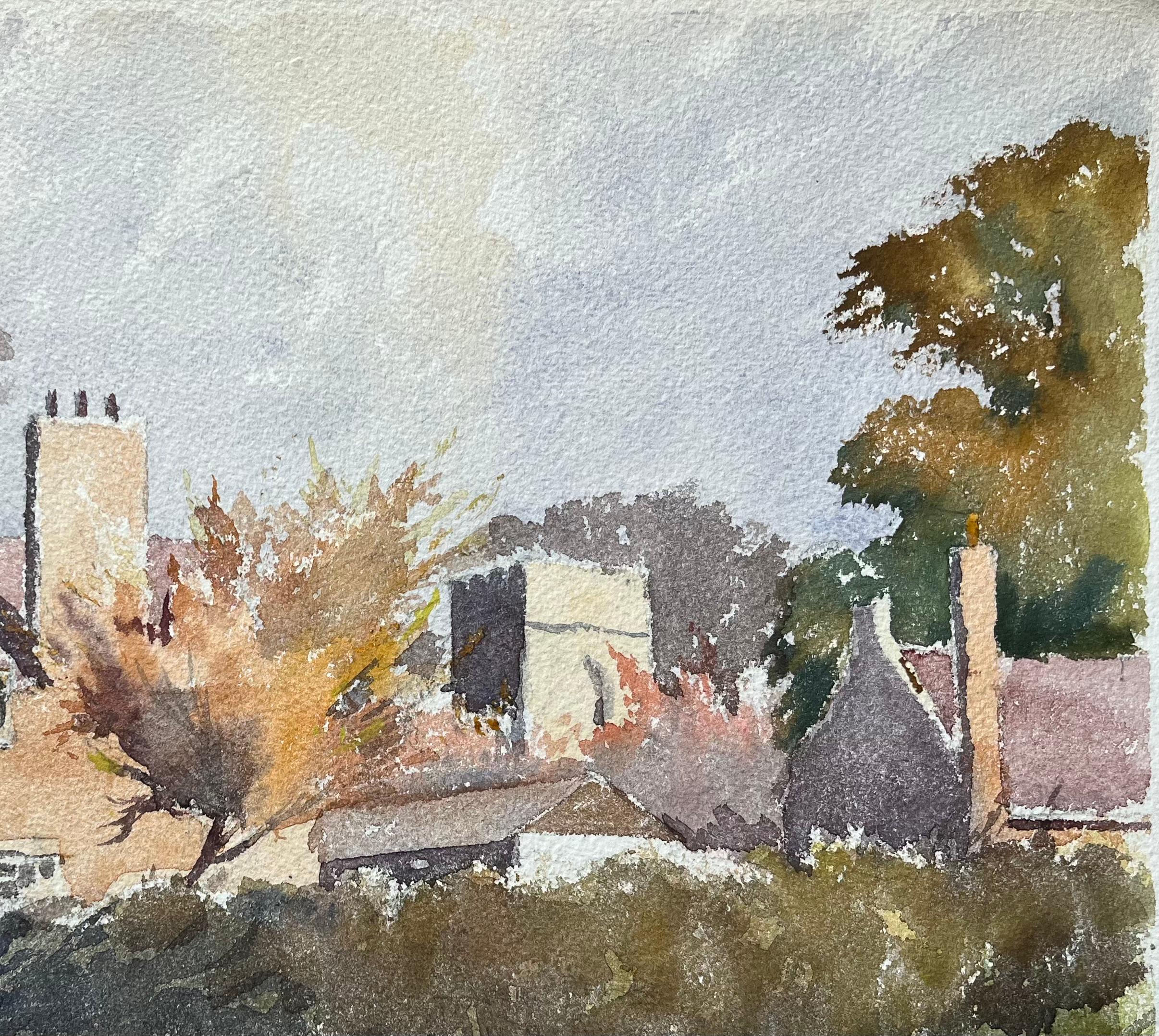 Titolo: Acquerello impressionista britannico di 