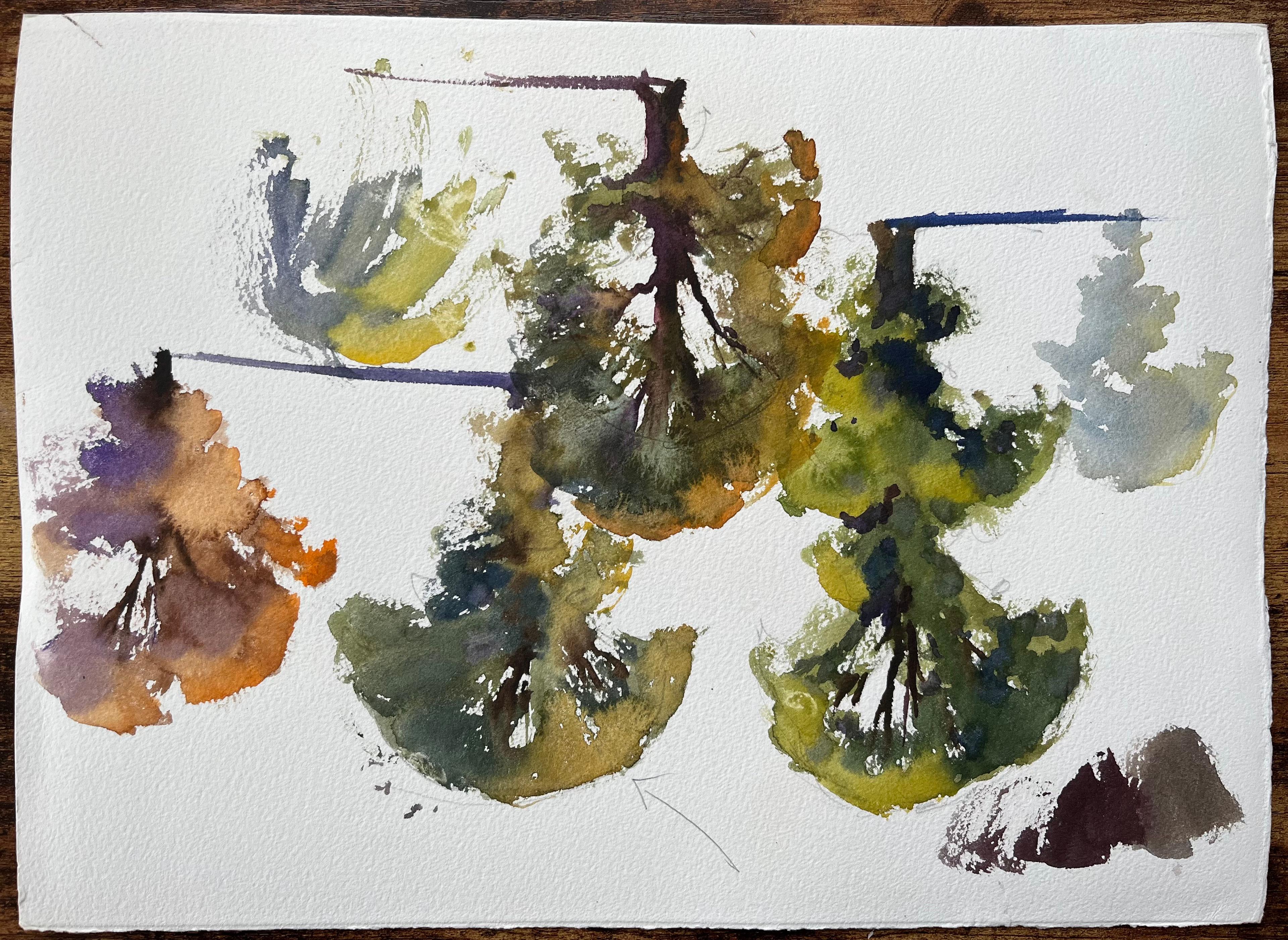 Britisches impressionistisches Aquarell mit mediterranen Dorfaufsätzen aus dem Mittelmeerraum im Angebot 1