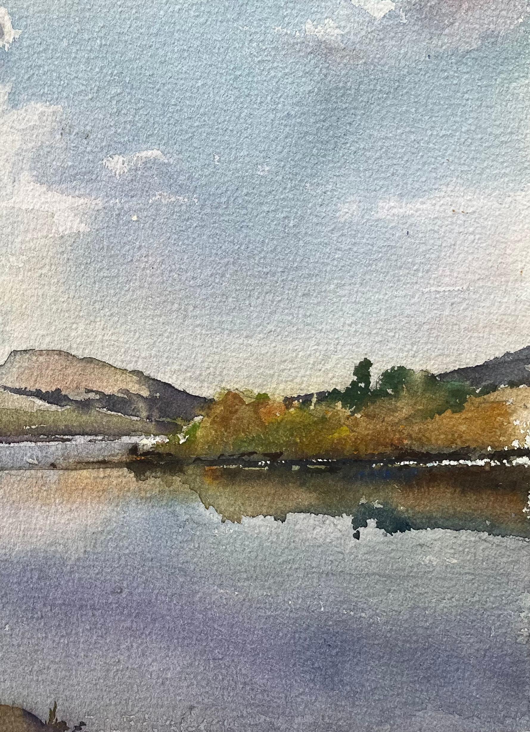 Titolo: Acquerello impressionista britannico di riflessi di Plockton, Highlands scozzesi
di Anthony Avery (Regno Unito 1946-2023)
Acquerello originale su carta per artisti, senza cornice
Dimensioni: 11 x 15,25 pollici (altezza x larghezza)
Firmato: