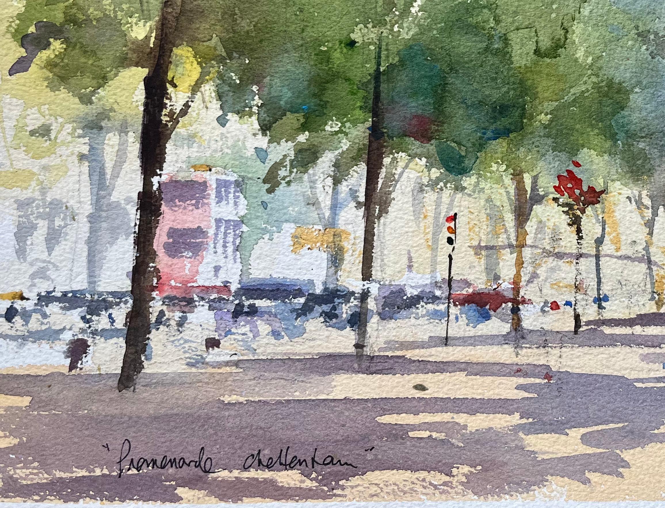 Titre : Aquarelle impressionniste britannique de la 