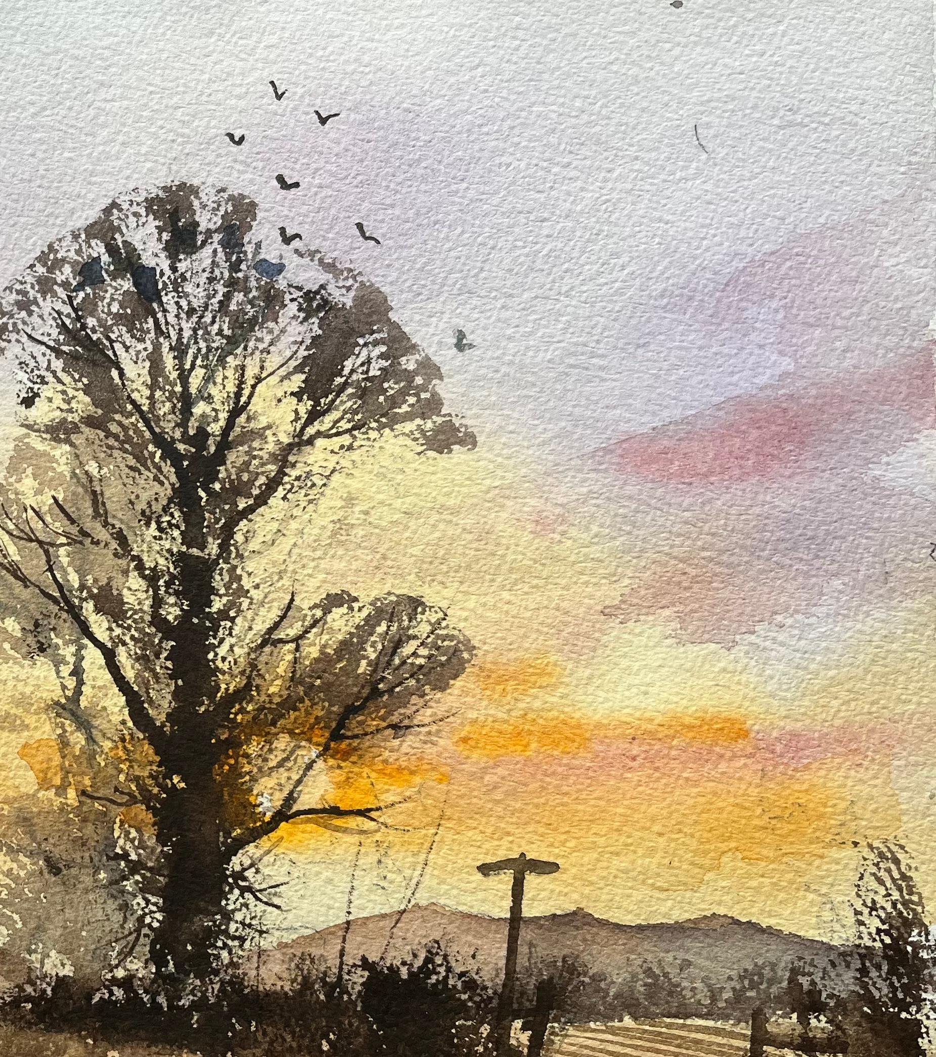 Título: Acuarela impresionista británica de jinetes en camino rural al atardecer
de Anthony Avery (británico 1946-2023)
Acuarela original sobre papel de artista, sin enmarcar
Dimensiones: 11,25 x 15,25 pulgadas (Alto x Ancho)
Estado: Bueno