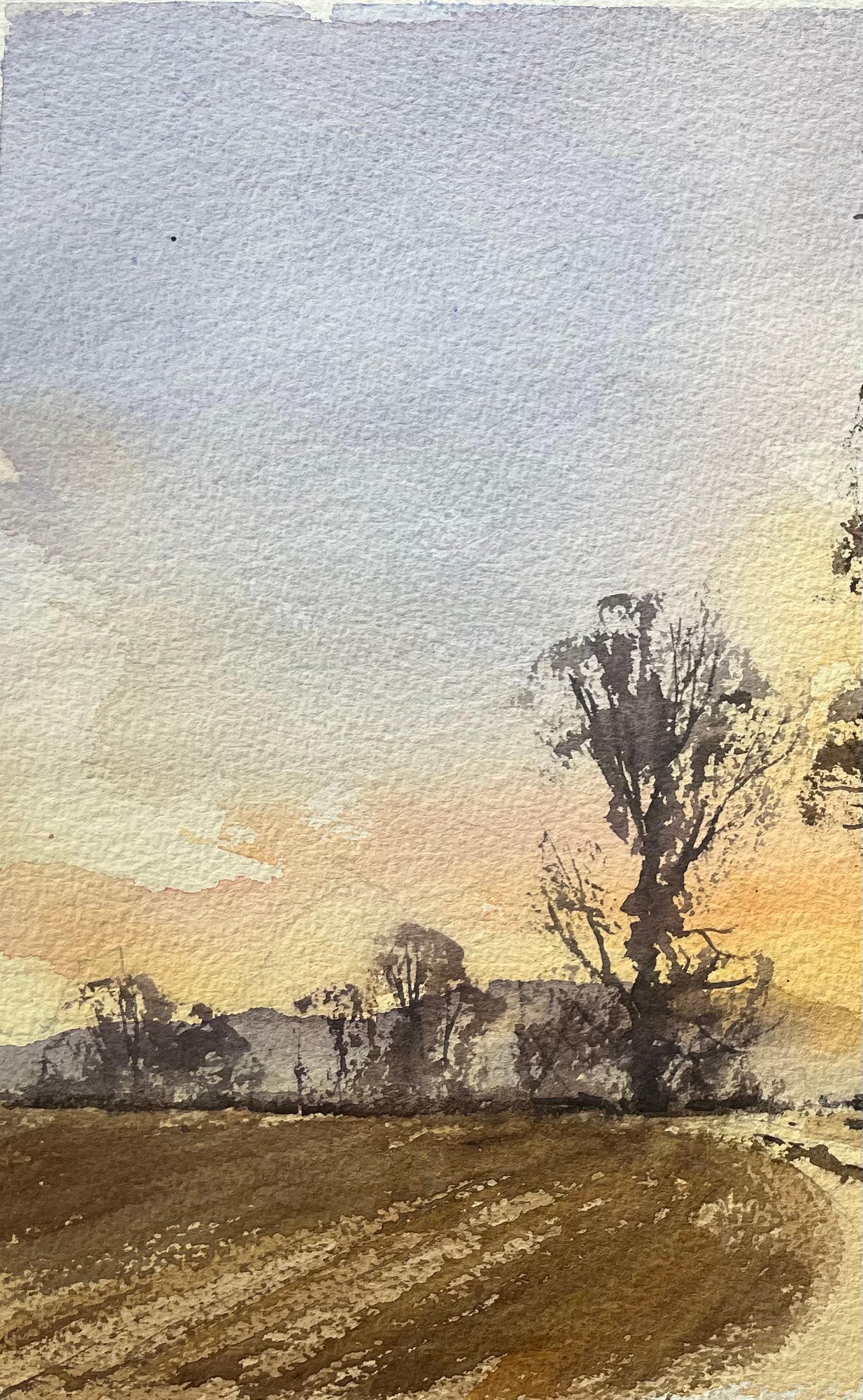 Titolo: Acquerello impressionista britannico con sentiero e alberi al tramonto
di Anthony Avery (Regno Unito 1946-2023)
Acquerello originale su carta per artisti, senza cornice
Dimensioni: 11,25 x 15 pollici (altezza x larghezza)
Condizioni: Buono