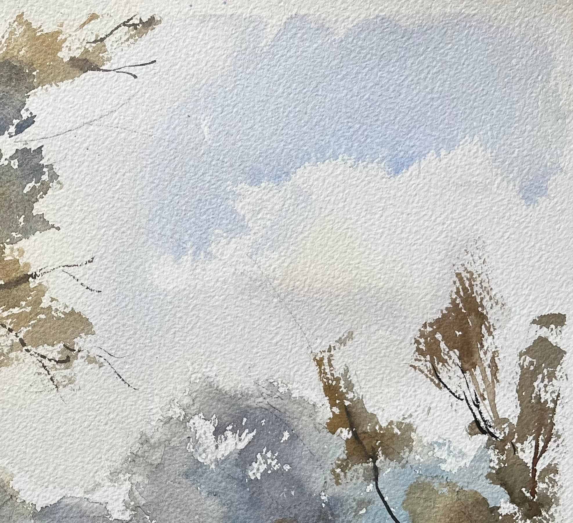 Title: British Impressionist Watercolor of Trees and Reflection on Water
By Anthony Avery (British 1946-2023)
Original watercolor on artists paper, unframed
Dimensions: 11 x 15 inches (Height x Width)
Condition: Good, with some minor signs of