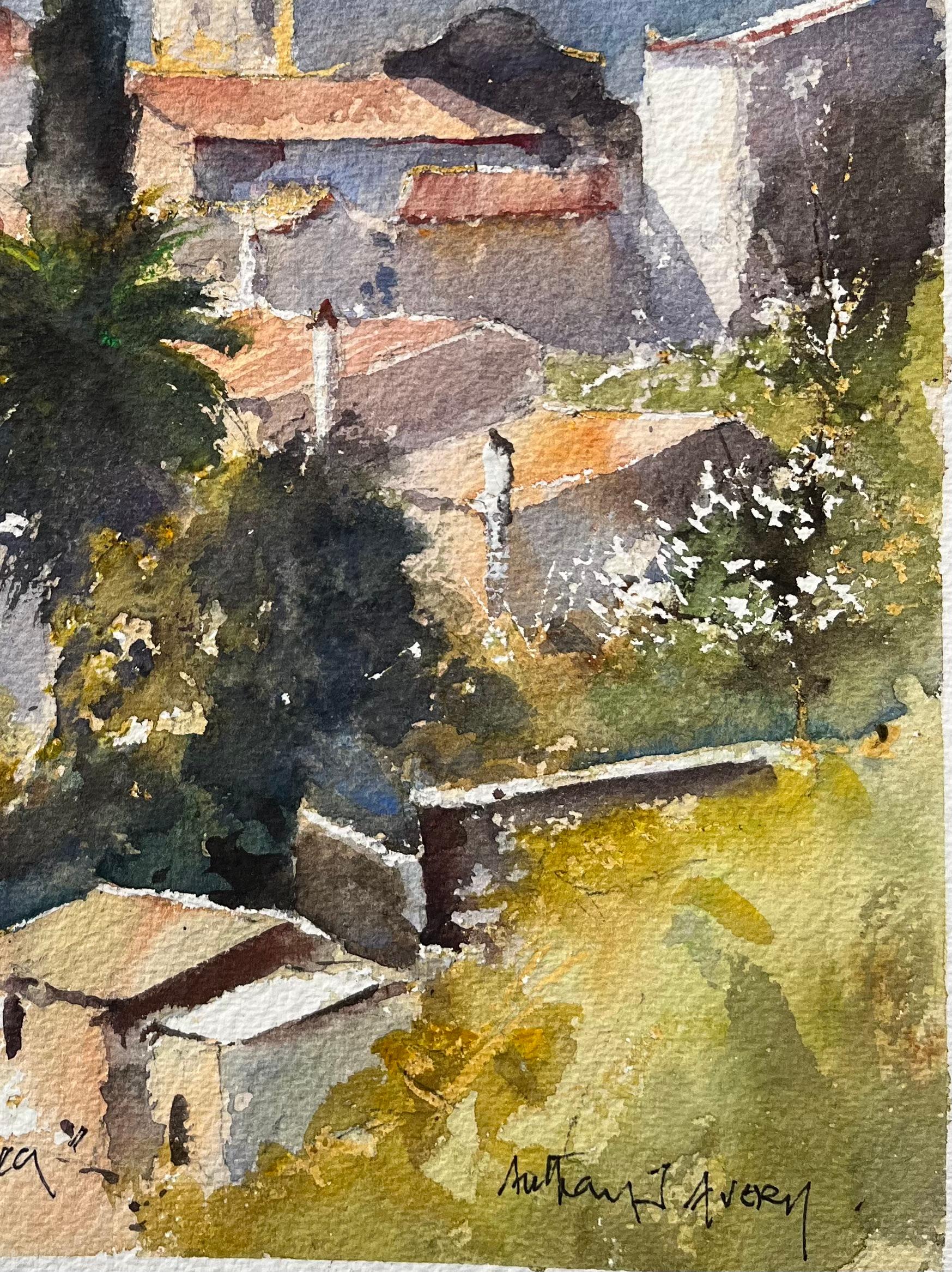 Titolo: Acquerello impressionista britannico di 
