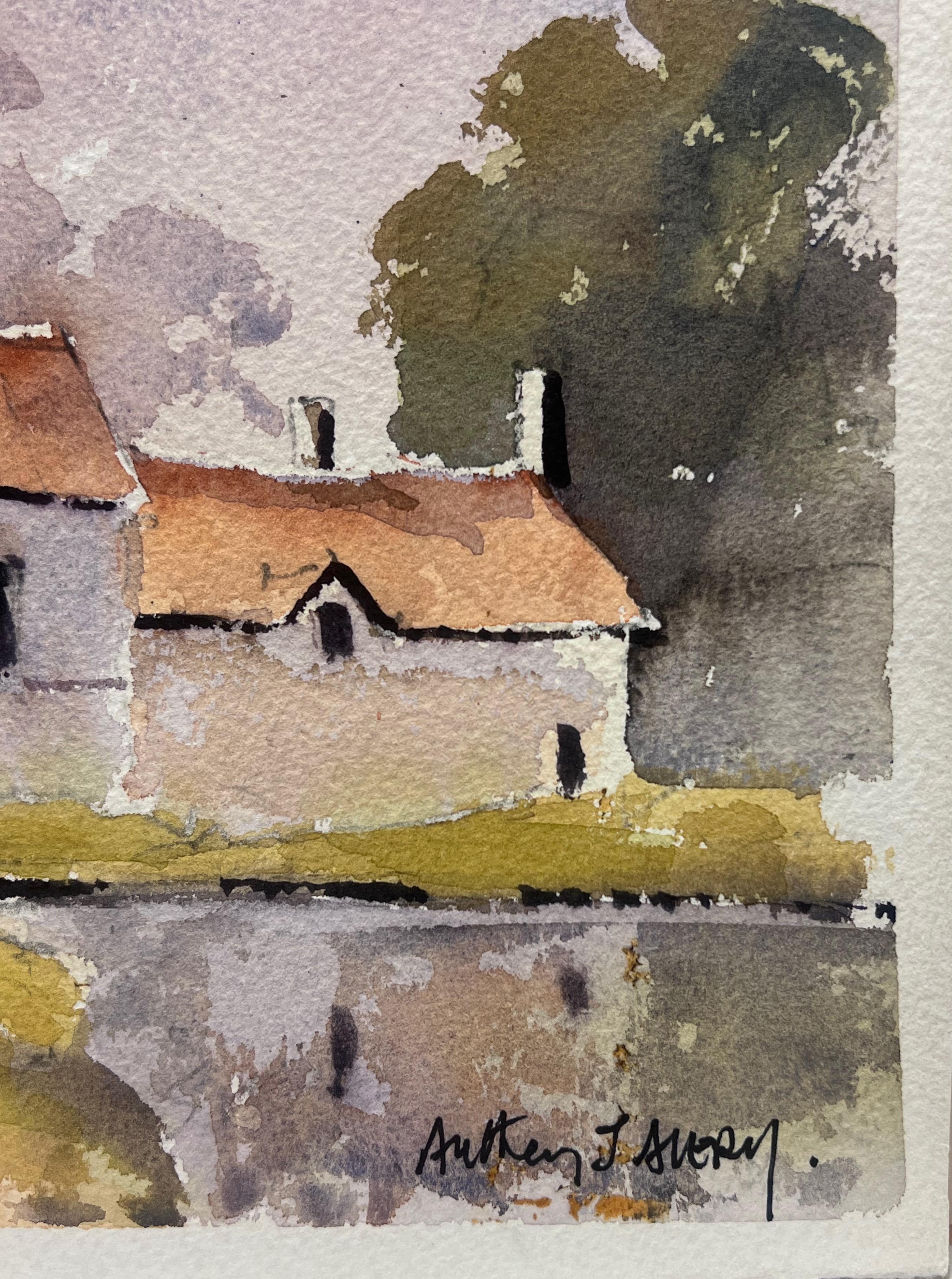 Watermill House
signed by Anthony Avery (British 1946-2023) * see notes below
original watercolor on artists paper, unframed
paper dimensions: 11 x 15 inches
condition: very good and ready to be enjoyed. 
provenance: from a large collection of this
