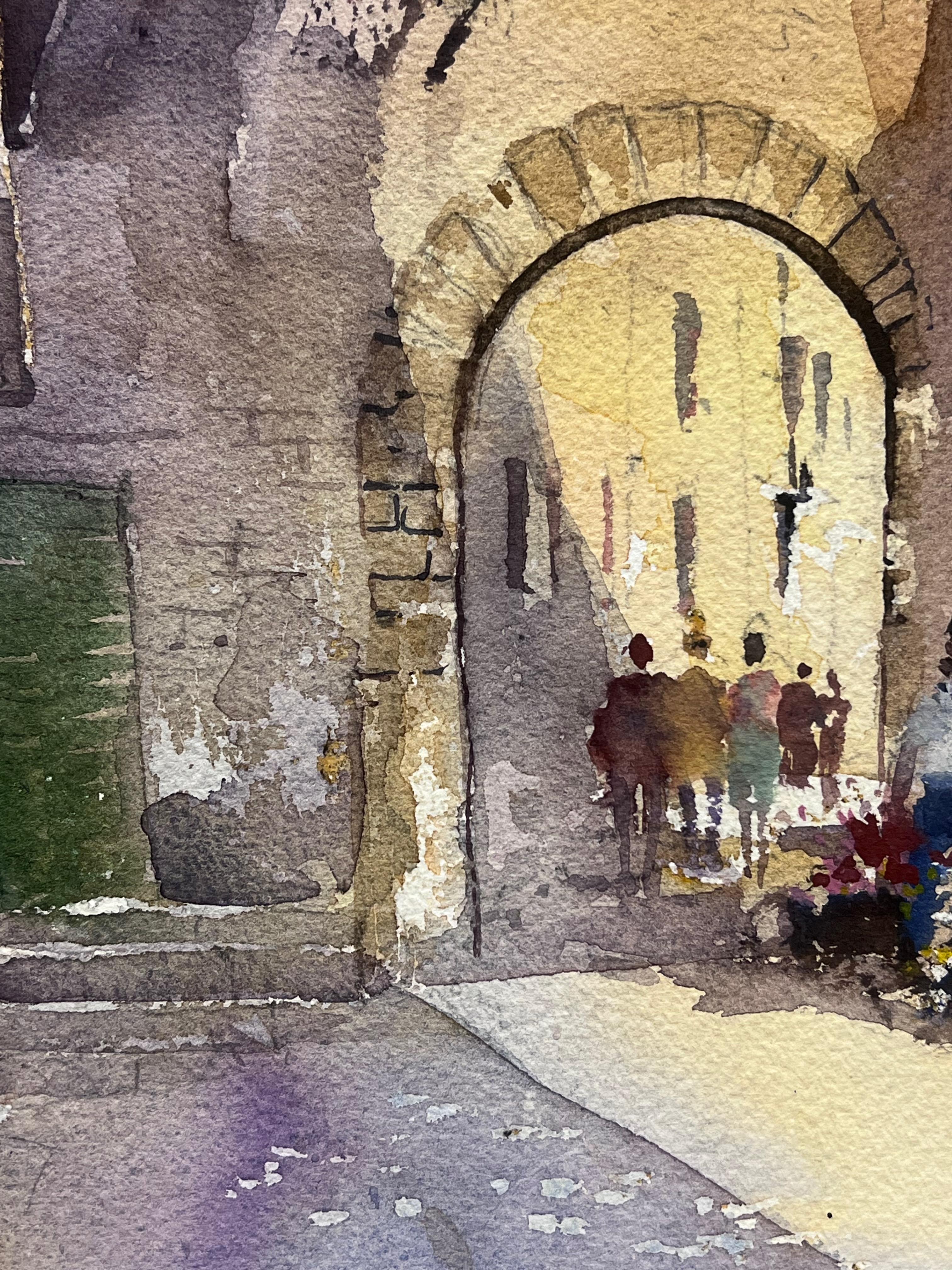 Sellers di fiori a Palma, Maiorca
di Anthony Avery (Regno Unito, 1946-2023) * vedi note sotto
acquerello originale su carta per artisti, senza cornice
dimensioni della carta: 15 x 11 pollici
condizioni: ottime e pronte per essere gustate.