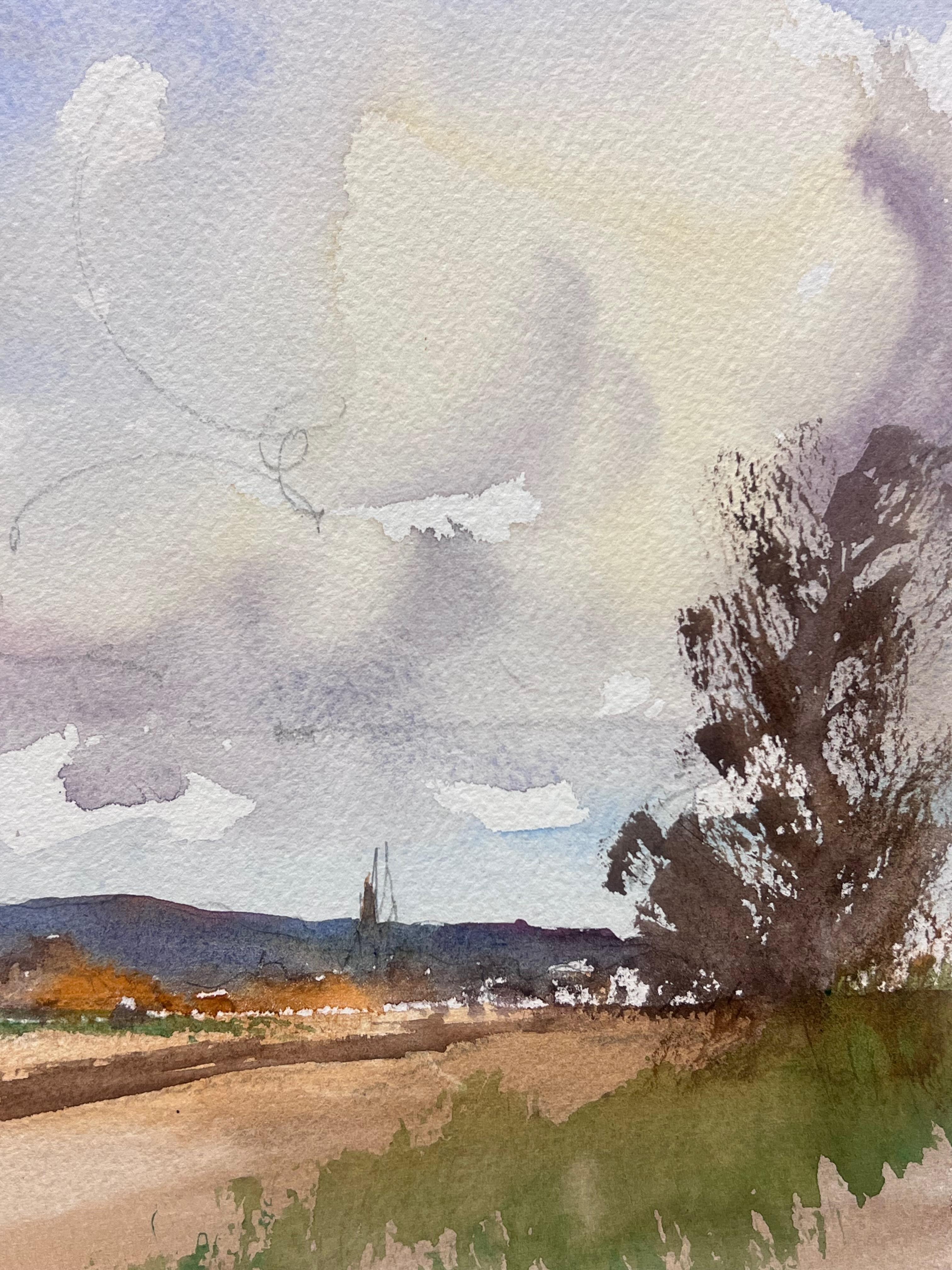 DOUBLE SIDED IMAGE
signed by Anthony Avery (British 1946-2023) * see notes below
original watercolor on artists paper, unframed
double sided
paper dimensions: 11 x 15 inches
condition: very good and ready to be enjoyed. 
provenance: from a large