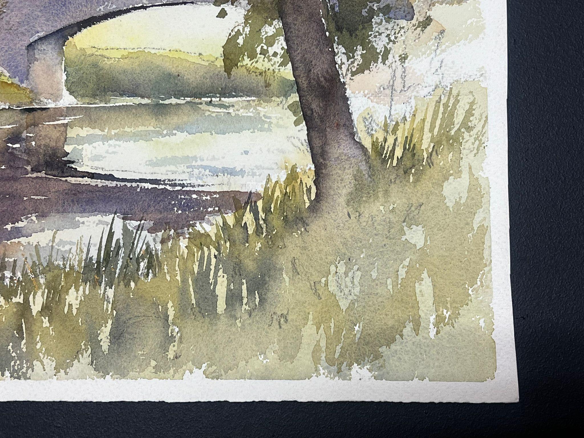 British Landscape
by Anthony Avery (British 1946-2023) * see notes below
original watercolor on artists paper, unframed
paper dimensions: 11 x 15 inches
condition: very good and ready to be enjoyed. 
provenance: from a large collection of this
