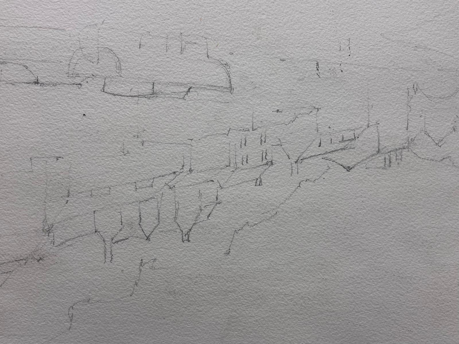 English Impressionist originale acquerello cigni su vecchio paesaggio fluviale inglese in vendita 1