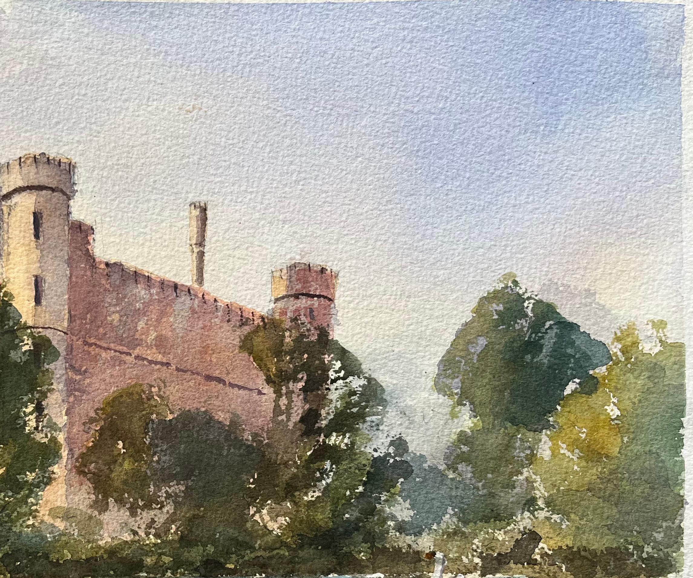 Titre : Aquarelle originale britannique d'un château et de cygnes sur la rivière
Par Anthony Avery (britannique 1946-2023)
Aquarelle originale sur papier d'artiste, non encadrée
Dimensions : 11.25 x 15 pouces (hauteur x largeur)
Condit : Bon, avec