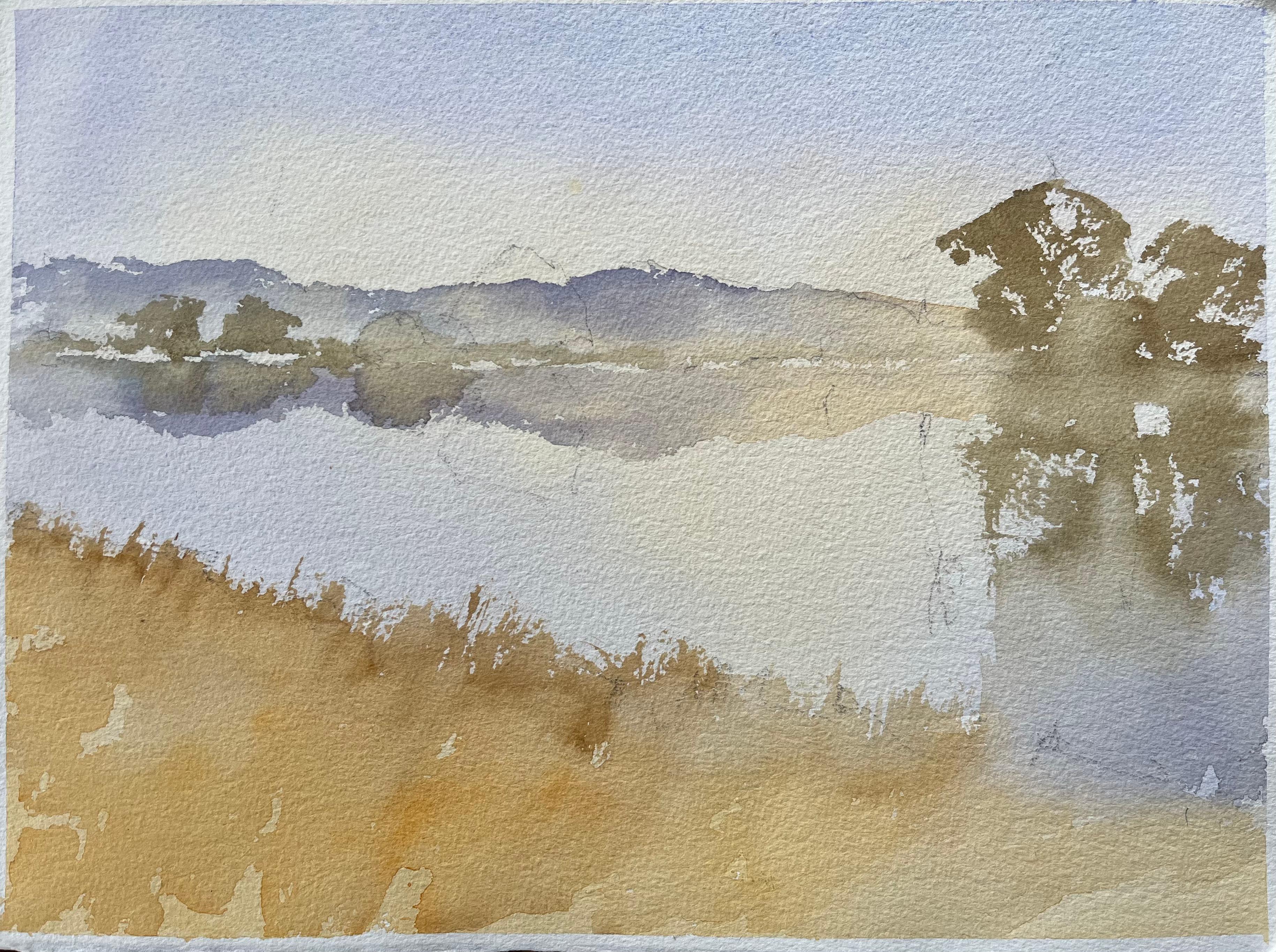 Britisches Original-Aquarell einer Mischung aus Seestücken, britische Landschaft