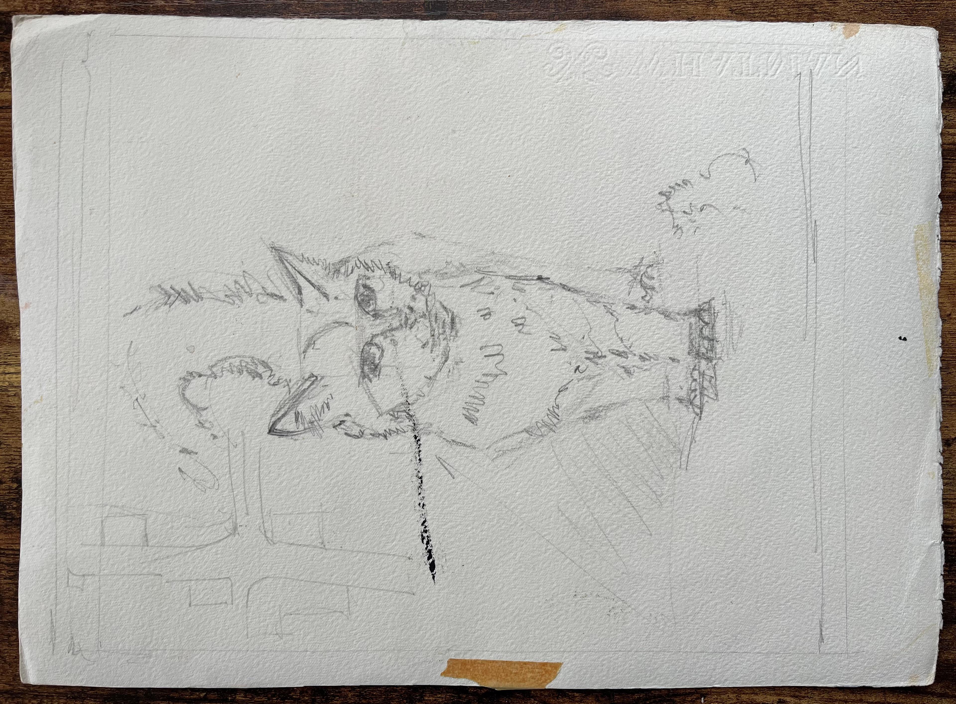 Original britisches Original-Aquarell einer ruhigen Seelandschaft im frühen Morgenlicht im Angebot 2