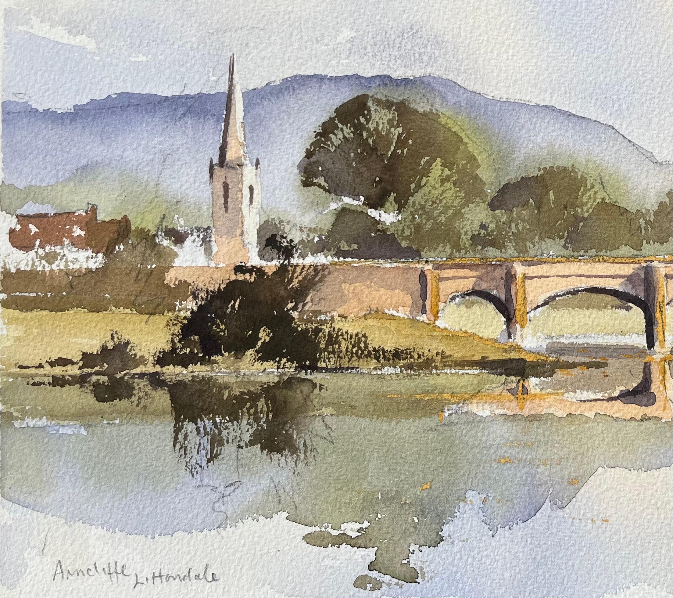 Titre : Aquarelle britannique d'Arncliffe, Littondale avec pont et église
Par Anthony Avery (britannique 1946-2023)
Aquarelle originale sur papier d'artiste, non encadrée
Dimensions : 11.25 x 15.25 pouces (Hauteur x Largeur)
Condit : Bon, avec