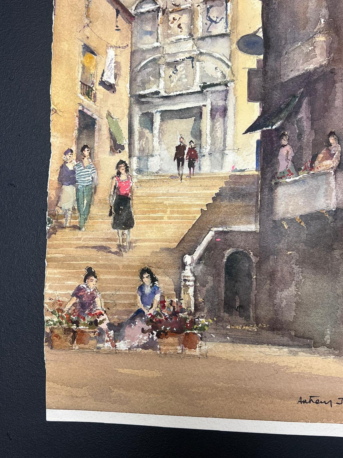 British Landscape
signed by Anthony Avery (British 1946-2023) * see notes below
original watercolor on artists paper, unframed
paper dimensions: 15.5 x 11 inches
condition: very good and ready to be enjoyed. 
provenance: from a large collection of