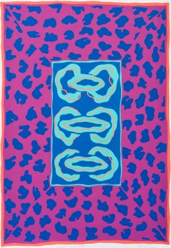 Abstract Anthony Benjamin Brian Eno Modern Edition 27 of 95 Blue Crimson 1970s