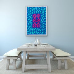 Abstract Brian Eno A Benjamin Modern Edition Print 65 of 95 Blue Red 1970s