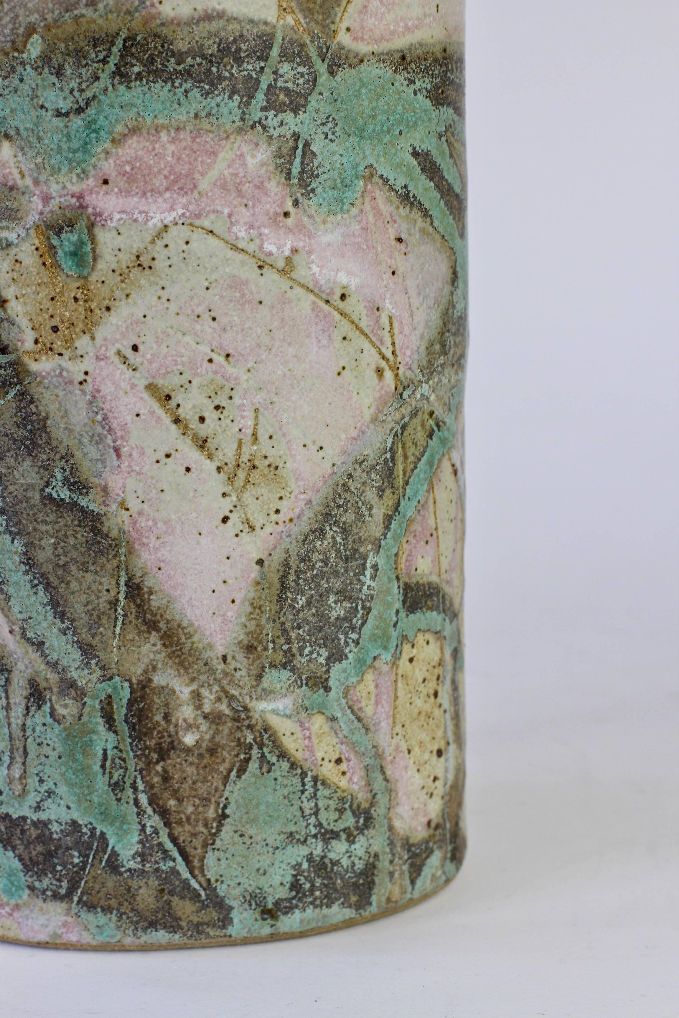 Anthony Bernulf Hodge Signed British Postmodern Art Studio Pottery Vase, 1986 4