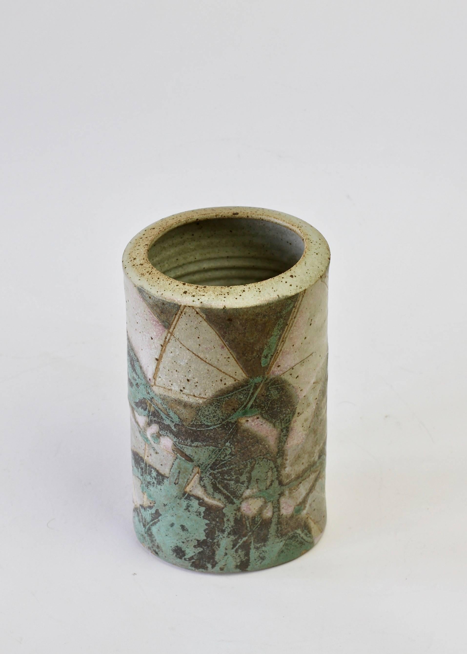 British art Studio Pottery by artist Tony Hodge (Anthony Bernulf Hodge), circa 1986. This piece represents the middle of Anthony Hodge's career as a ceramic artist as, in 1993, he was unable to continue working in ceramics and, instead, focussed