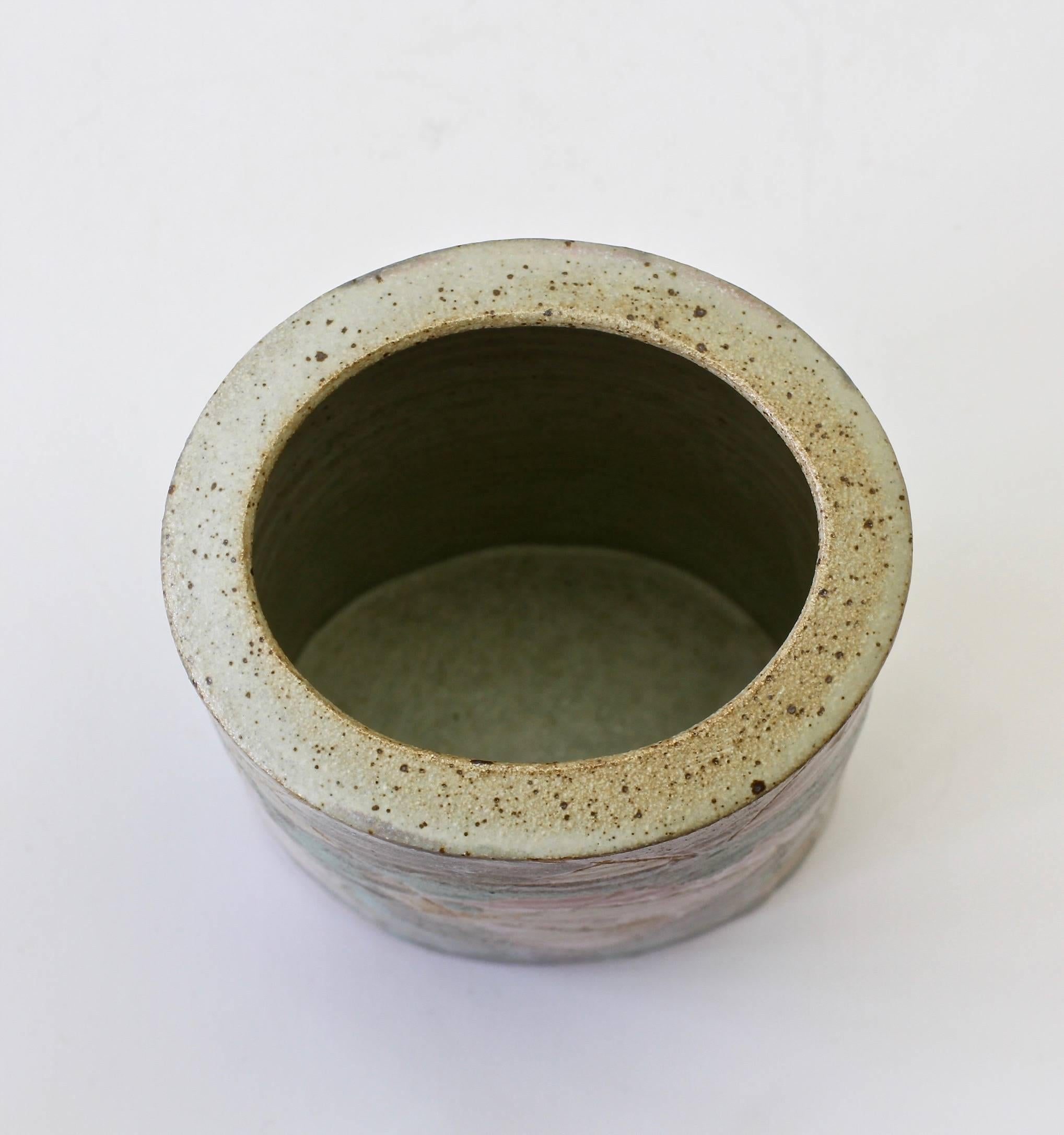 Anthony Bernulf Hodge Signed British Postmodern Art Studio Pottery Vase, 1986 10