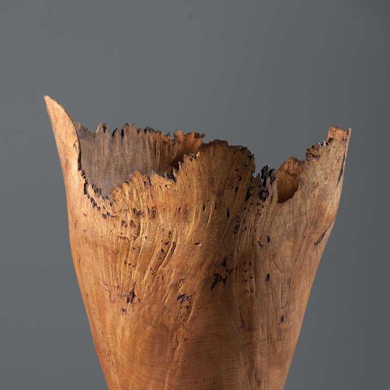 Burr Oak Vessel 3 - Sculpture by Anthony Bryant