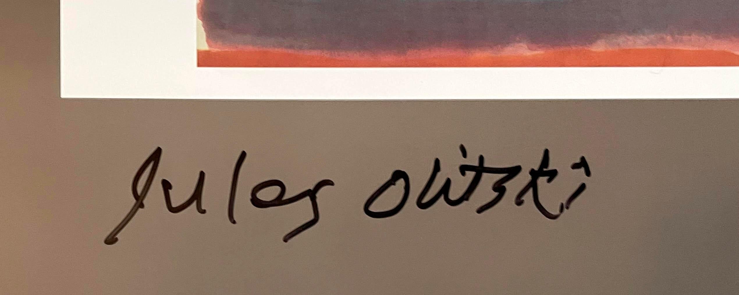 CARO, NOLAND & OLITSKI (Hand signiertes Plakat von Anthony Caro und Jules Olitski) – Print von Anthony Caro, Kenneth Noland, Jules Olitski
