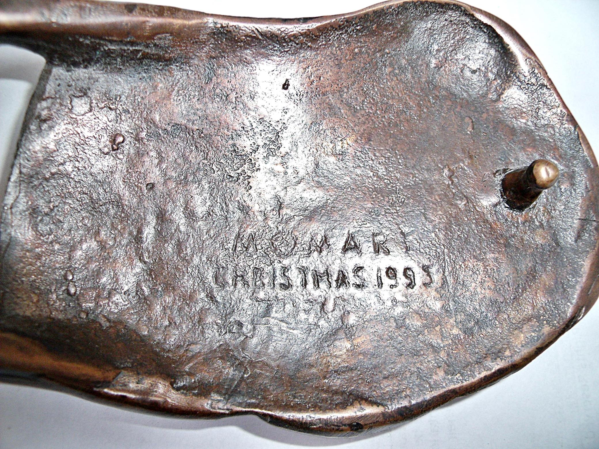 Bronze Belt Buckle, limited edition, in collection of Victoria & Albrt Museum UK - Sculpture by Anthony Caro