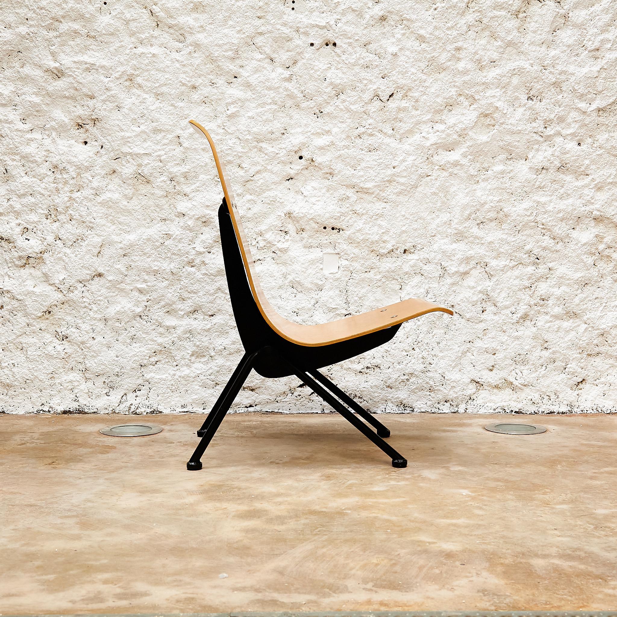 French Anthony Chair After Jean Prouve, circa 2000