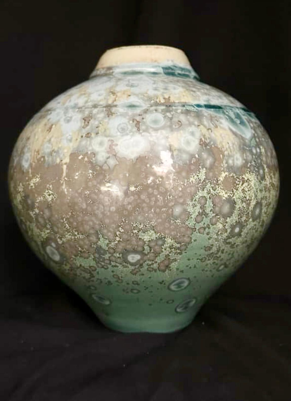 Anthony Conway, Crystalline Glaze Pottery Vase For Sale 2