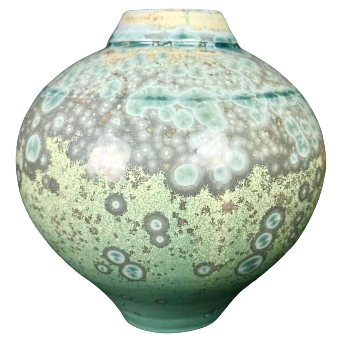 Anthony Conway, Crystalline Glaze Pottery Vase For Sale